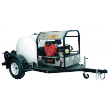 Sell New Aaladin Cleaning Systems 3000 PSI 4.0 GPM Gas Powered Hot Water Pressure Washer Trailer with 4 Spray Nozzles