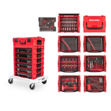 New Tekton 248 Piece Tool Set in Modular Stacking Tool Cart 6 Drawer