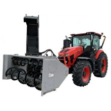 Sell Used 2019 Kubota M8-201 Row Crop Tractor with Front Mount Snowblower